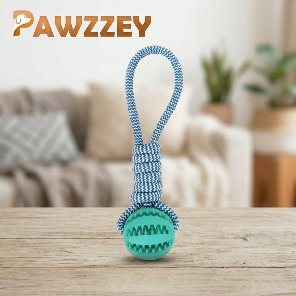 Paw™ Tug war chew toy with Rubber Rope