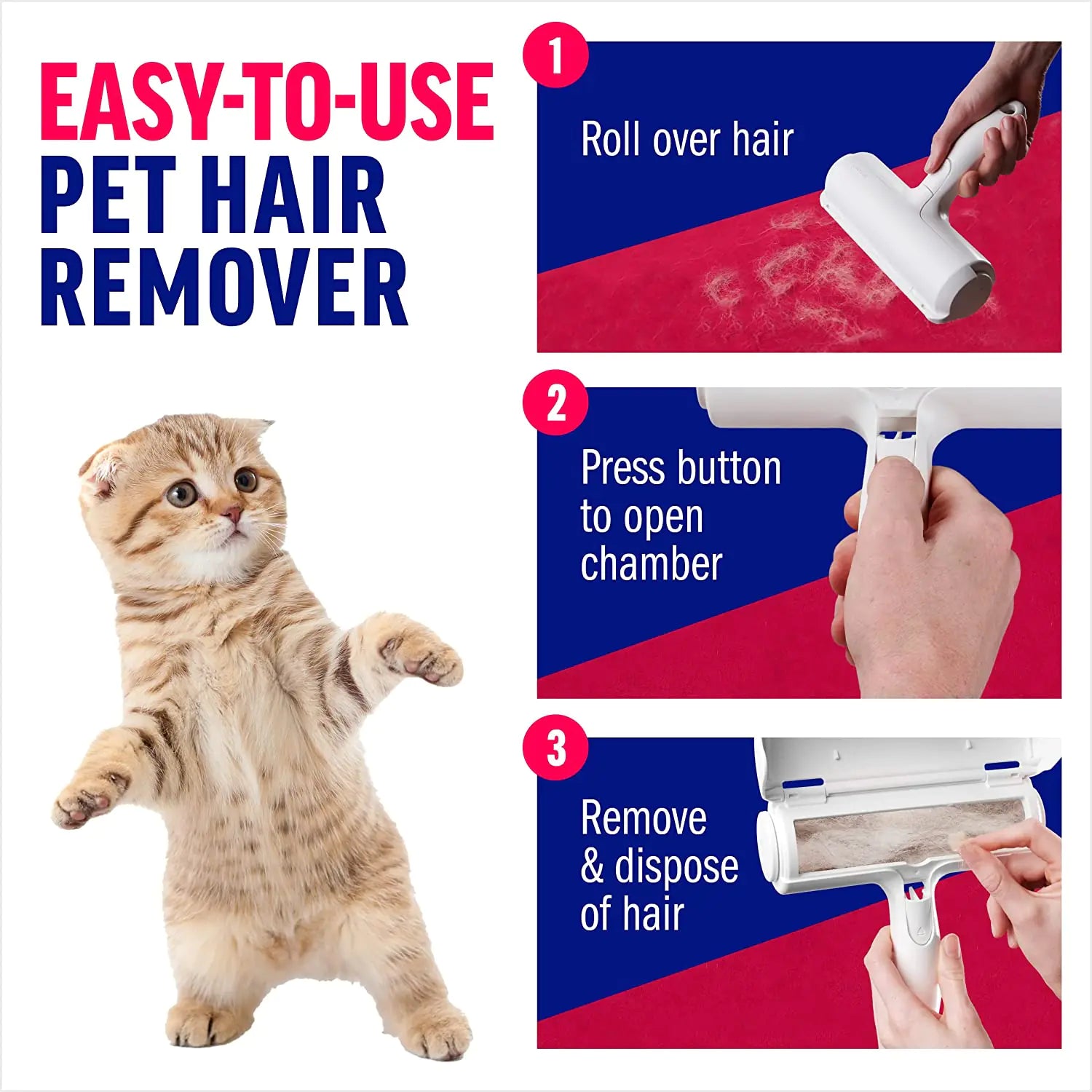 Pet Hair Remover Roller - Pawzzey