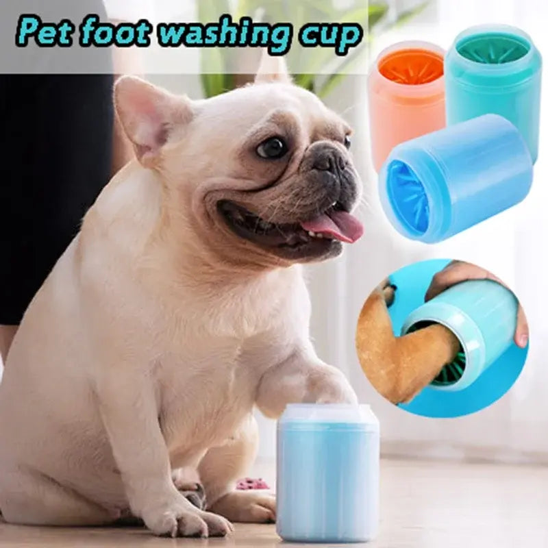 Portable Dog Paw Cleaner: Soft Silicone - Pawzzey