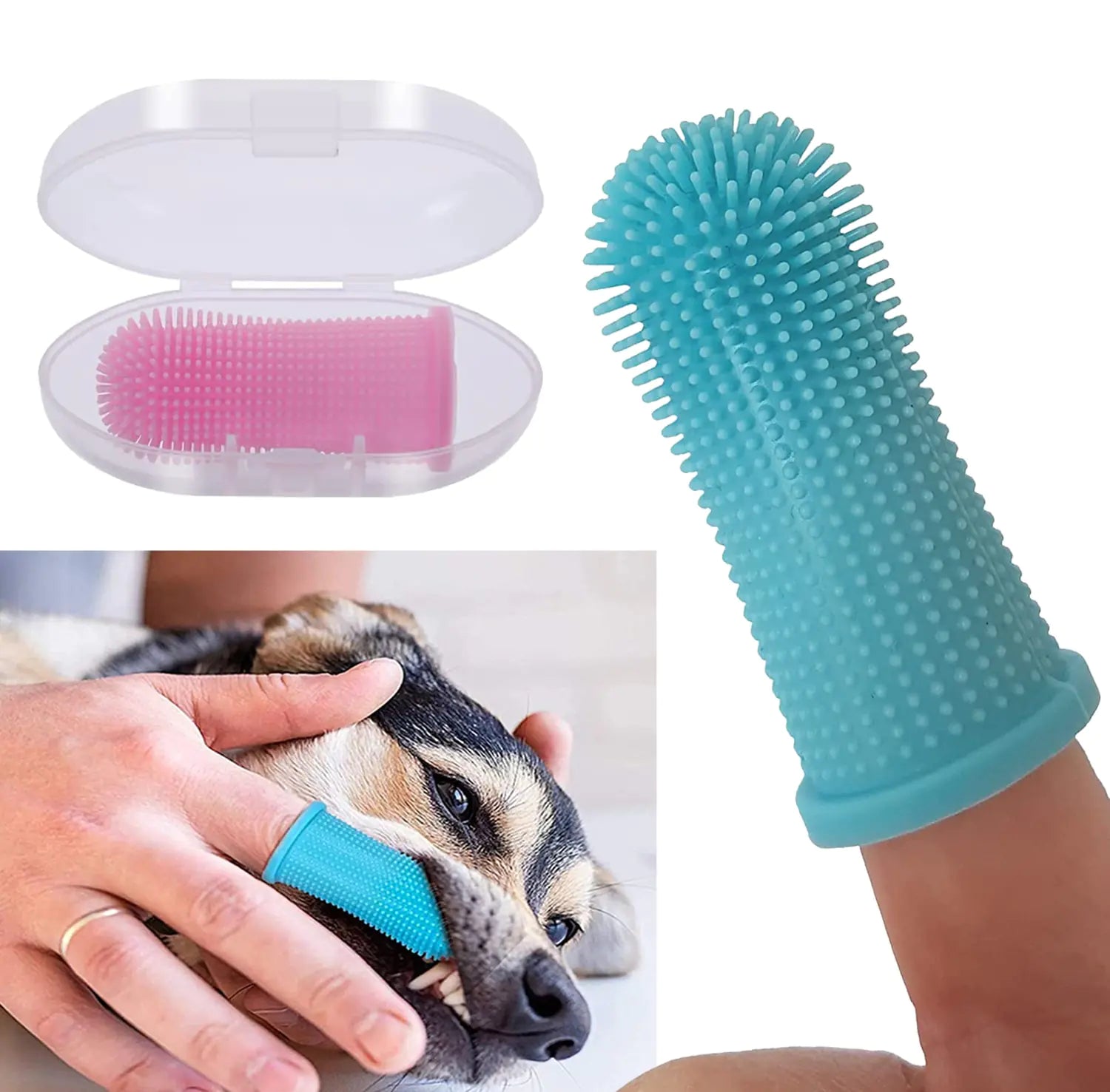 Super Soft Dog Toothbrush - Pawzzey