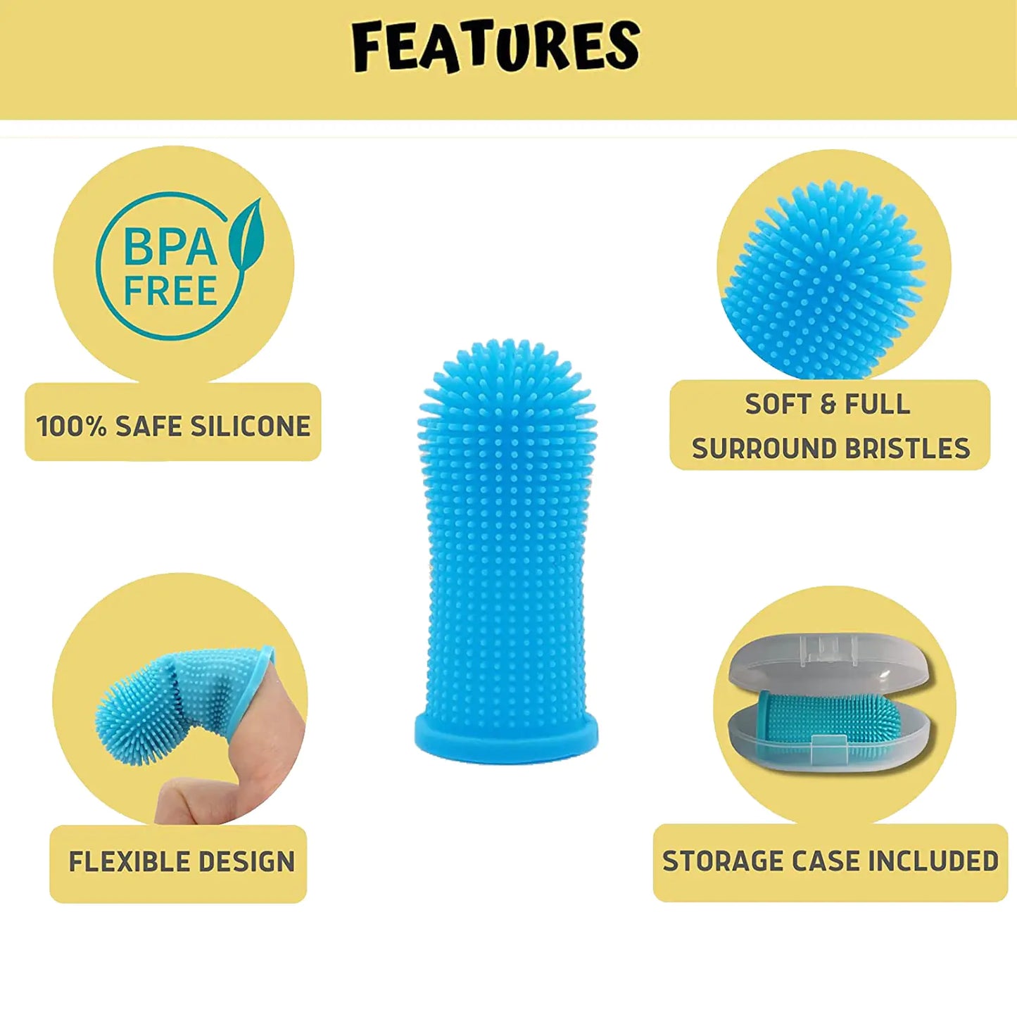 Super Soft Dog Toothbrush - Pawzzey