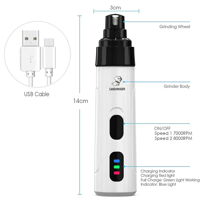 Electric Dog Nail Trimmer - Pawzzey